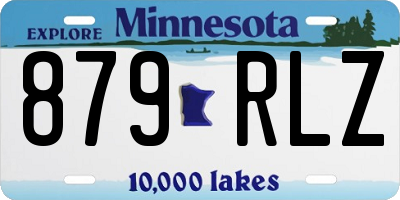 MN license plate 879RLZ