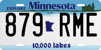MN license plate 879RME