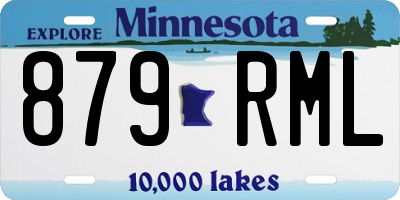 MN license plate 879RML