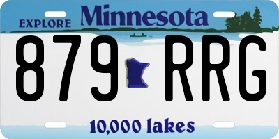 MN license plate 879RRG