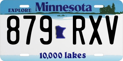 MN license plate 879RXV