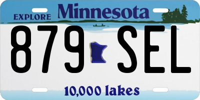MN license plate 879SEL