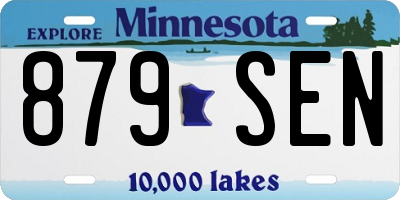 MN license plate 879SEN