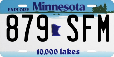 MN license plate 879SFM