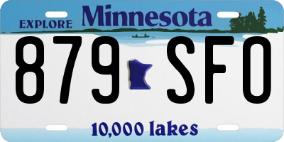 MN license plate 879SFO