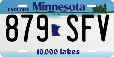MN license plate 879SFV