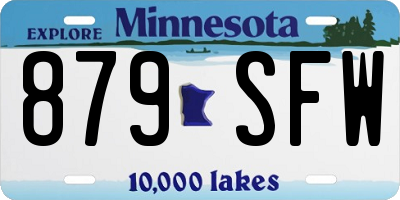 MN license plate 879SFW