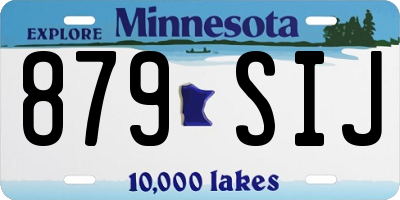 MN license plate 879SIJ