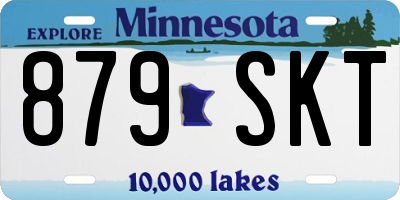 MN license plate 879SKT