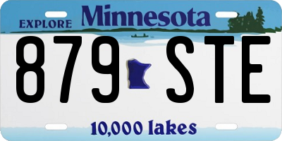 MN license plate 879STE