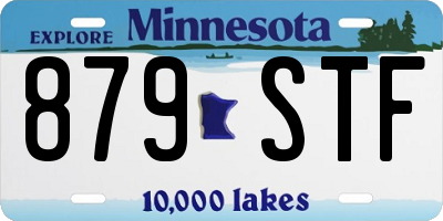 MN license plate 879STF