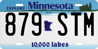 MN license plate 879STM