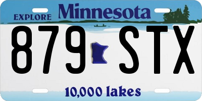 MN license plate 879STX