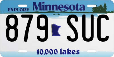 MN license plate 879SUC