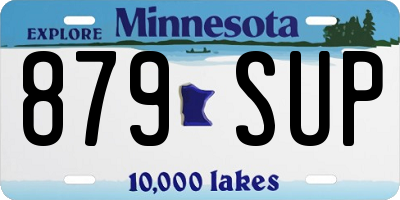 MN license plate 879SUP