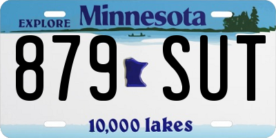 MN license plate 879SUT