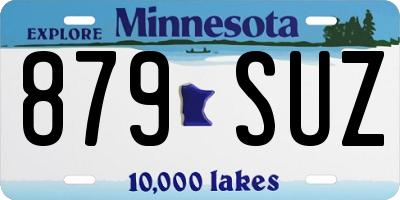 MN license plate 879SUZ