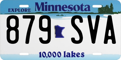 MN license plate 879SVA