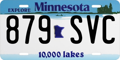 MN license plate 879SVC