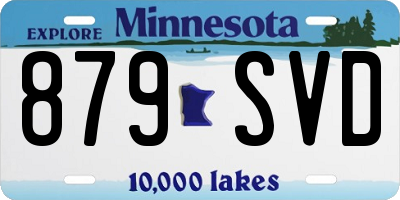 MN license plate 879SVD