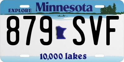 MN license plate 879SVF
