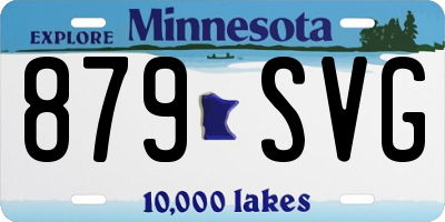 MN license plate 879SVG