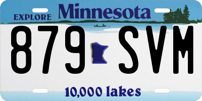 MN license plate 879SVM