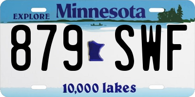 MN license plate 879SWF