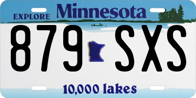 MN license plate 879SXS