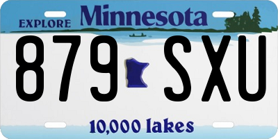 MN license plate 879SXU