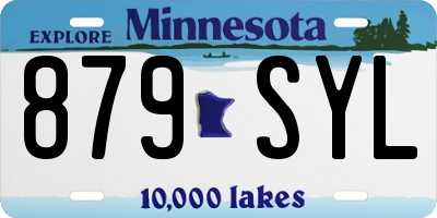 MN license plate 879SYL