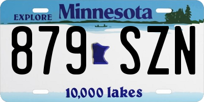 MN license plate 879SZN