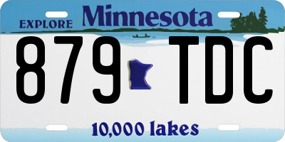 MN license plate 879TDC