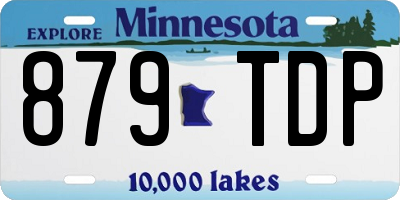 MN license plate 879TDP