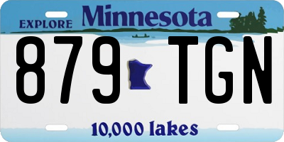 MN license plate 879TGN
