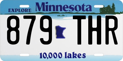 MN license plate 879THR