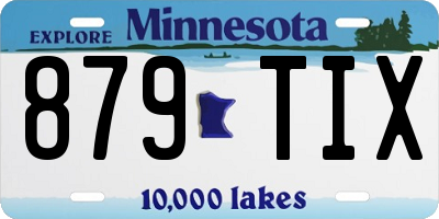 MN license plate 879TIX