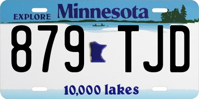 MN license plate 879TJD