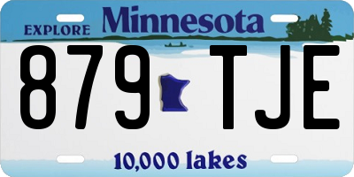MN license plate 879TJE