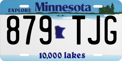 MN license plate 879TJG