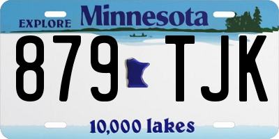 MN license plate 879TJK