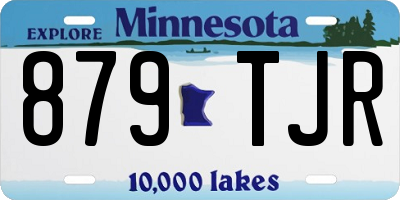MN license plate 879TJR