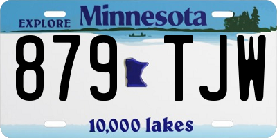 MN license plate 879TJW