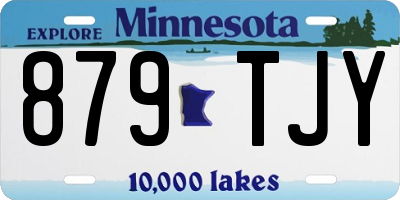 MN license plate 879TJY