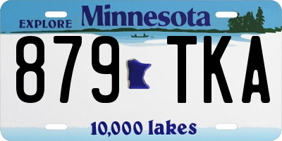 MN license plate 879TKA