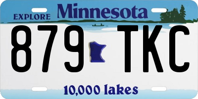 MN license plate 879TKC