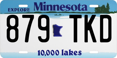 MN license plate 879TKD