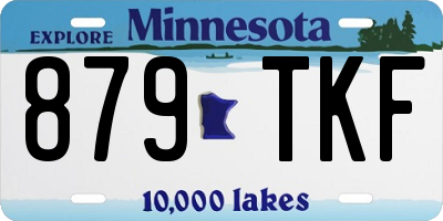 MN license plate 879TKF