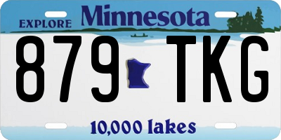 MN license plate 879TKG