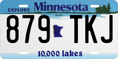 MN license plate 879TKJ